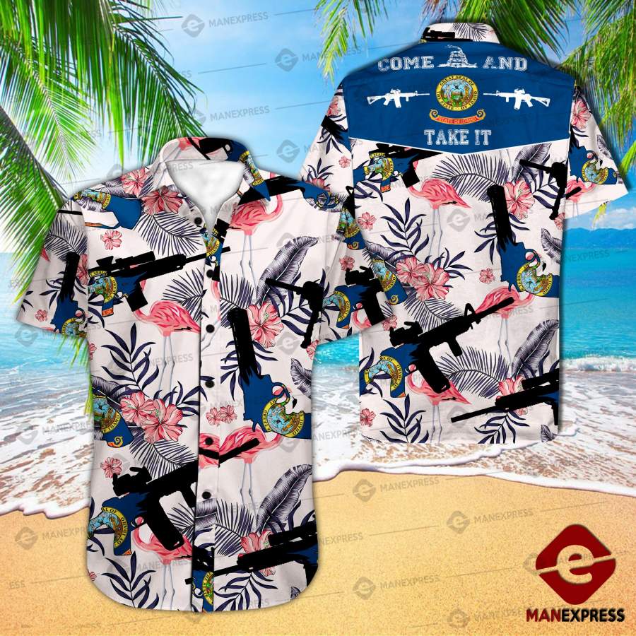 Idaho United Patriot Three Percenter Hawaiian Shirt Ha32622