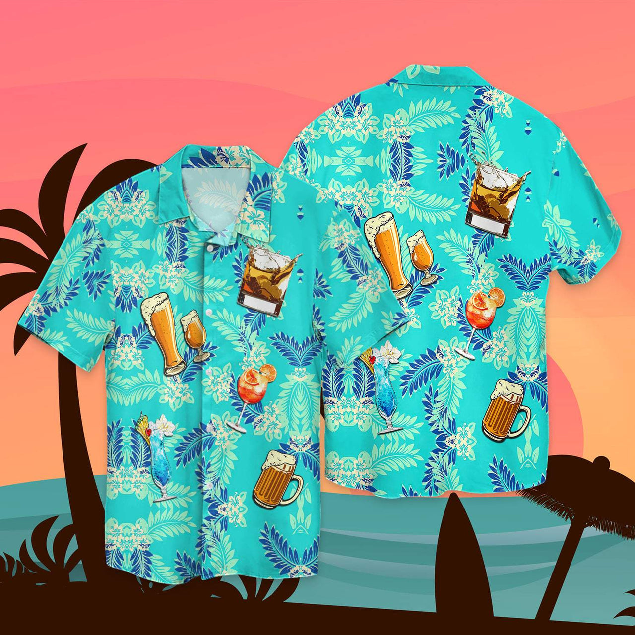 Drinks Flower Tropical Aloha Hawaii Shirts Unisex Ha20583