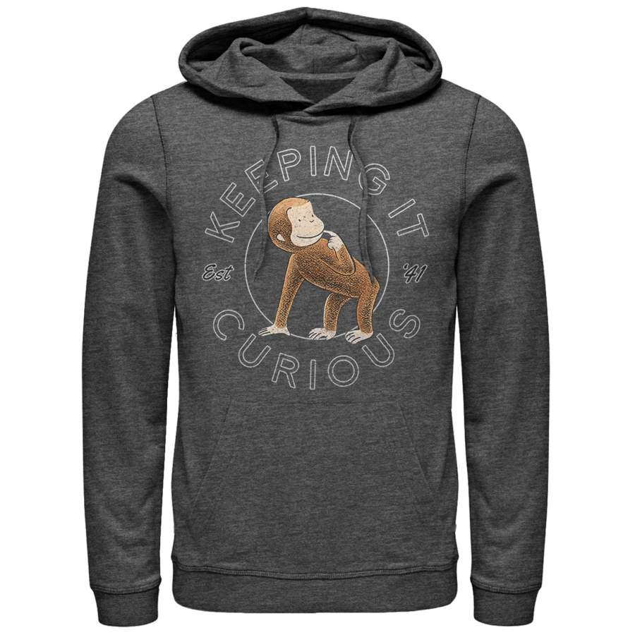 Curious George Men’s Keeping it Curious  Lightweight Hoodie