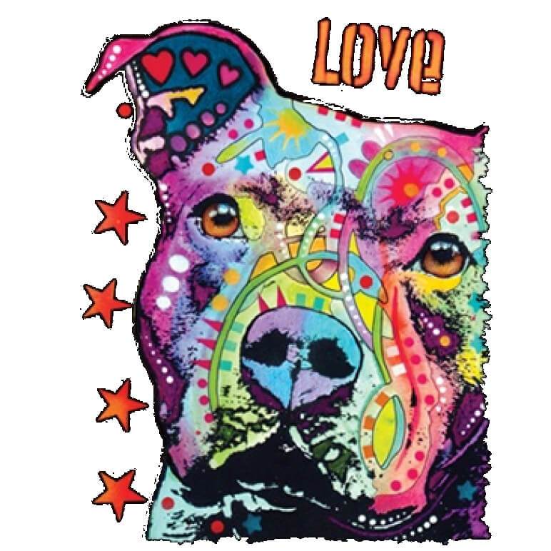 Thoughtful Pitbull Printed T-Shirt