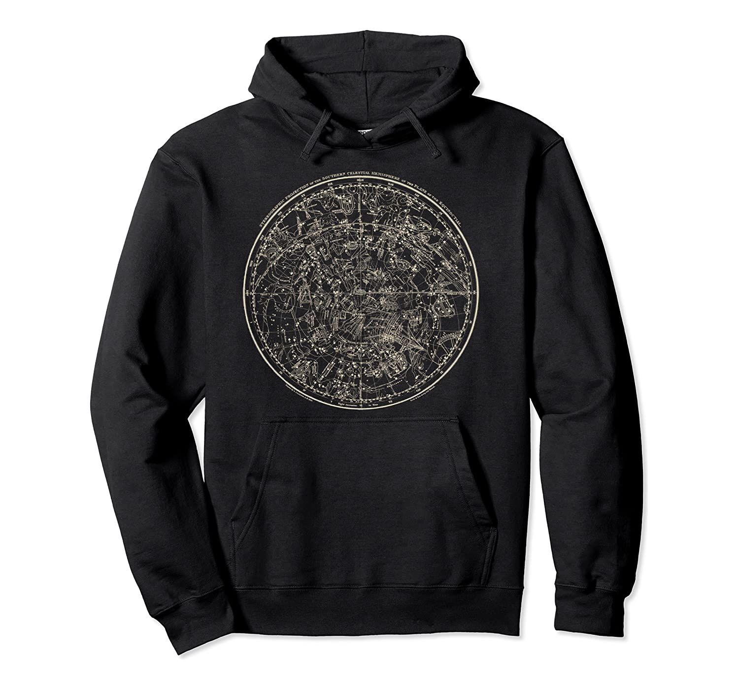 Astronomy – stars – constellations – Vintage Map Pullover Hoodie, T-Shirt, Sweatshirt, Tank Top, Racerback, Dolman