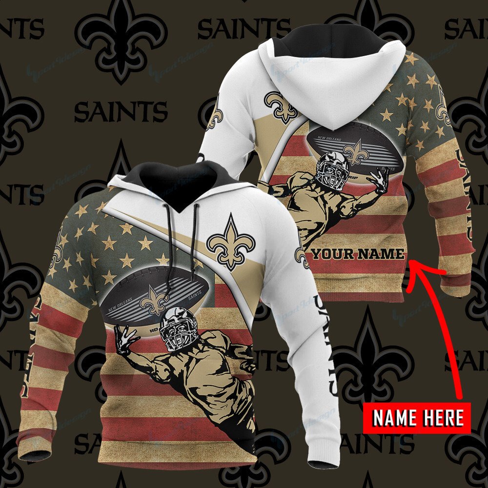 New Orleans Saints Personalized Hoodie Bg609