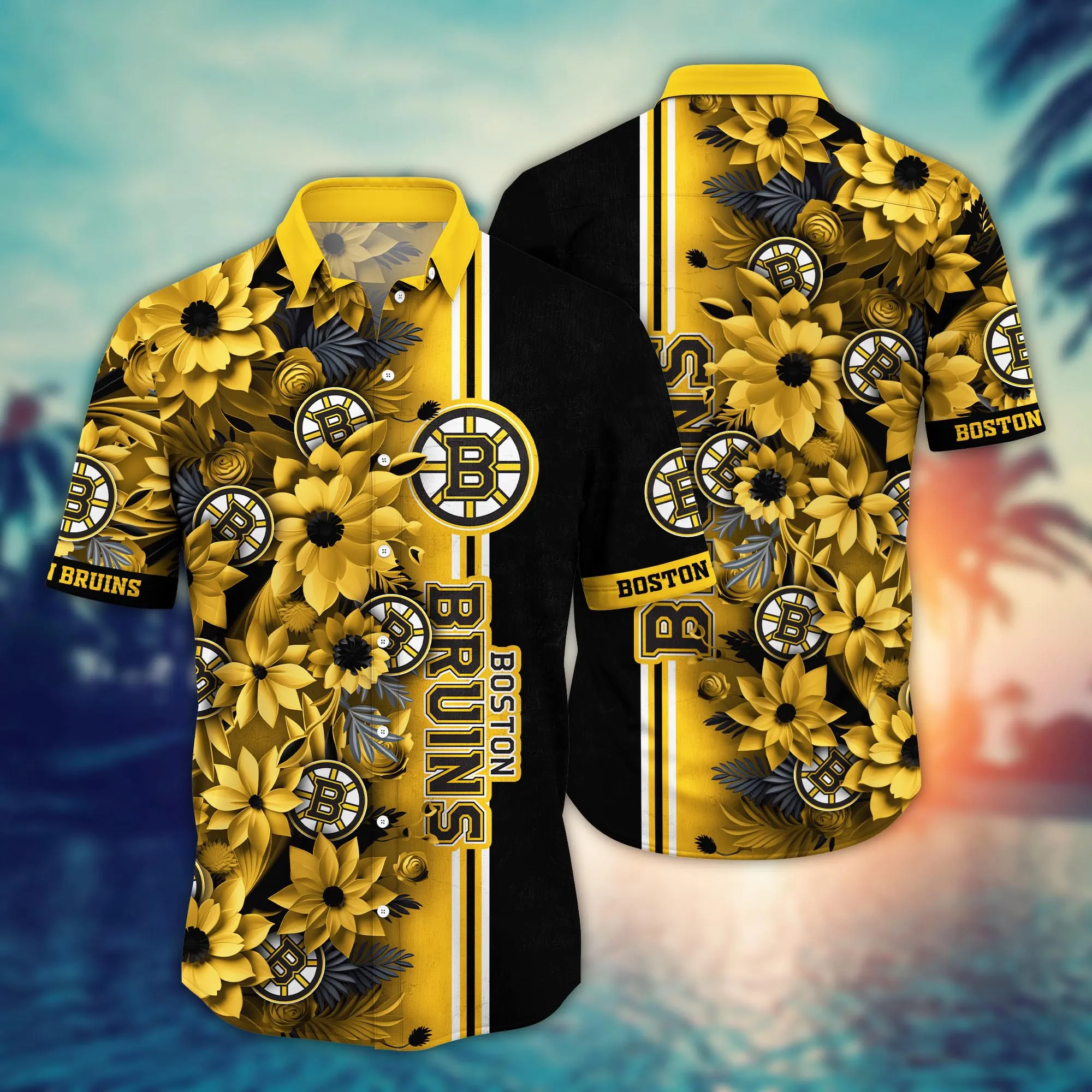 Boston Bruins Nhl Hawaiian Shirt Custom Beach Season Aloha Shirt