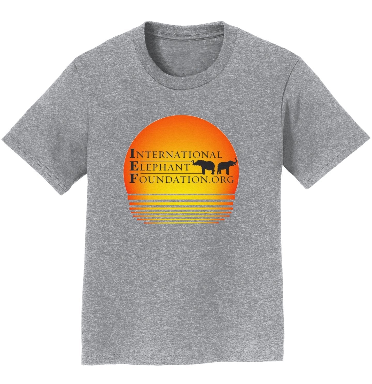 International Elephant Foundation Sunset Logo – Kids’ Unisex T-Shirt