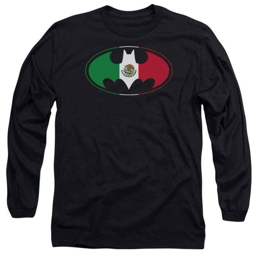 Batman – Mexican Flag Shield Long Sleeve Adult 18/1