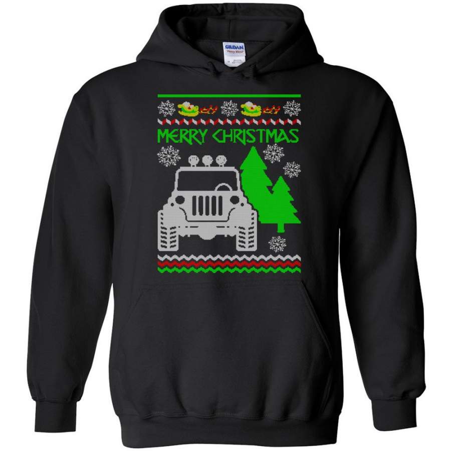 Ugly Christmas Jeep Sweater Jeep Sweatshirt Gift for Jeep Lover Hoodie