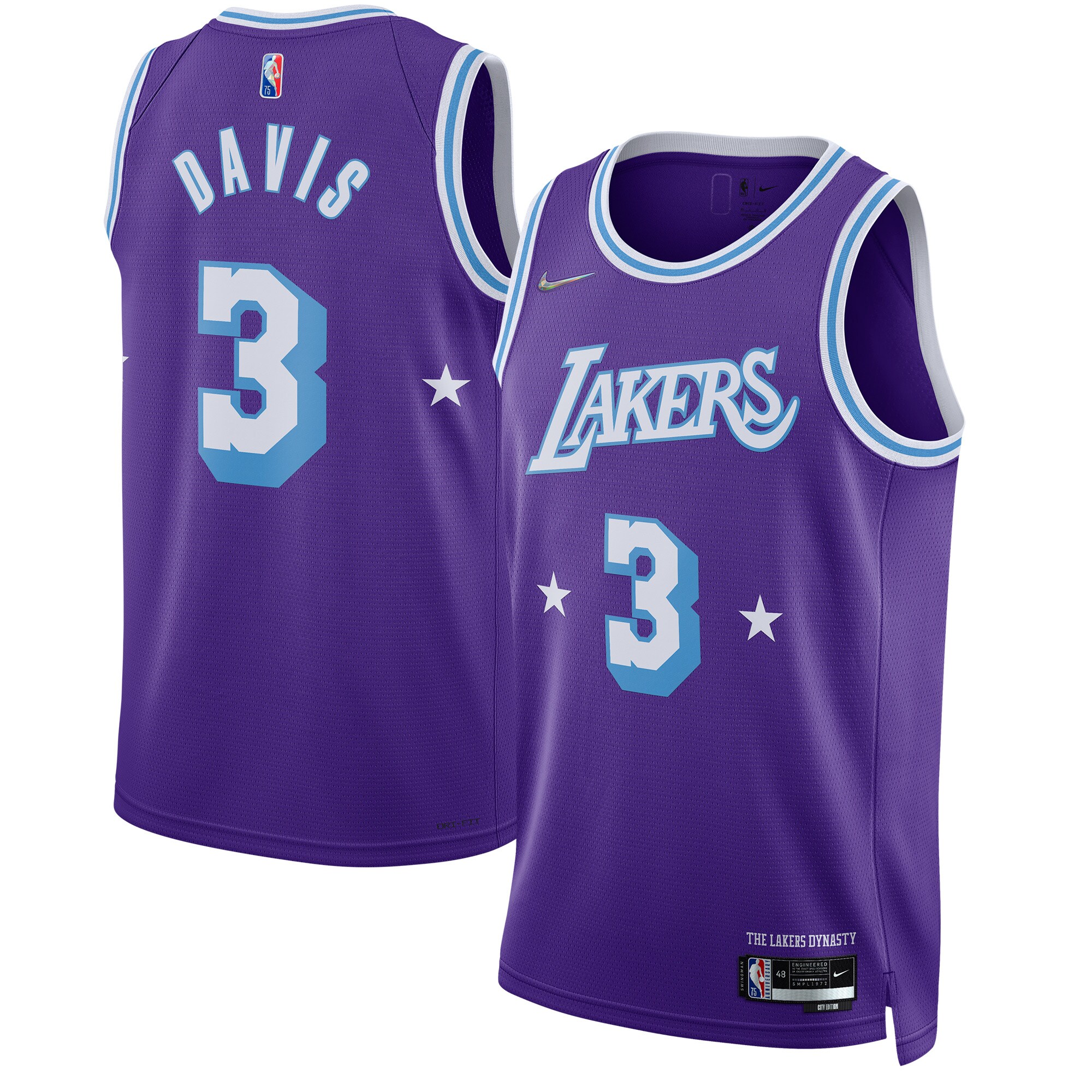 Anthony Davis Los Angeles Lakers 2021/22 Swingman Jersey – City Edition – Purple