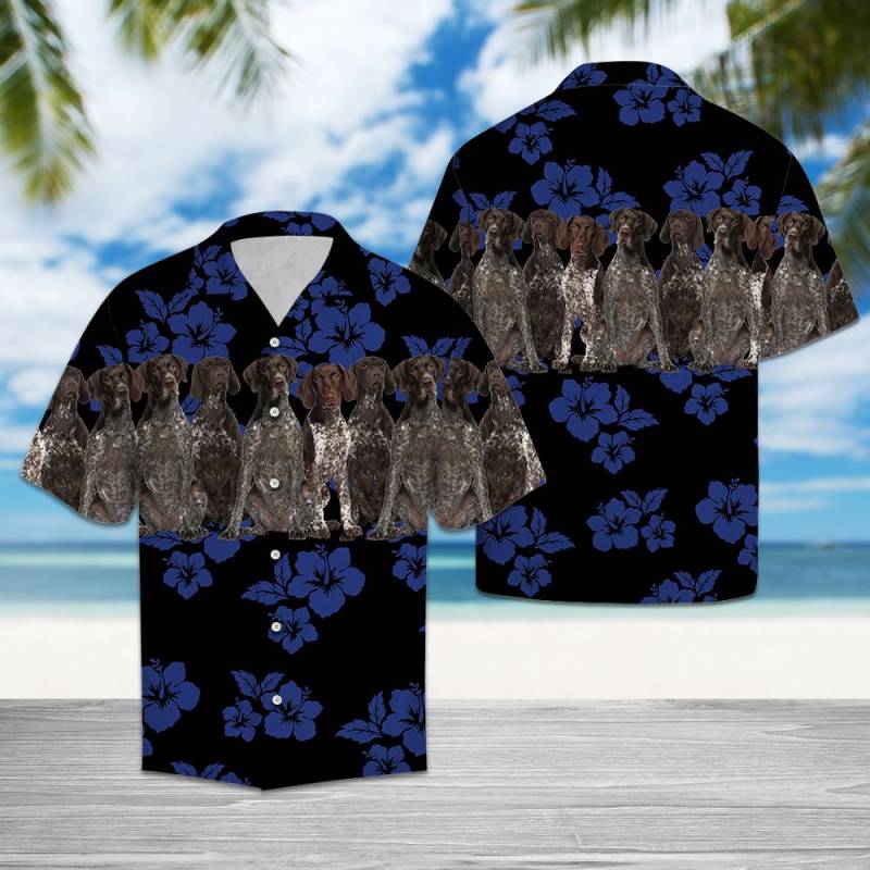 Awesome German Shorthaired Pointer TG5722 – Hawaiian Shirt