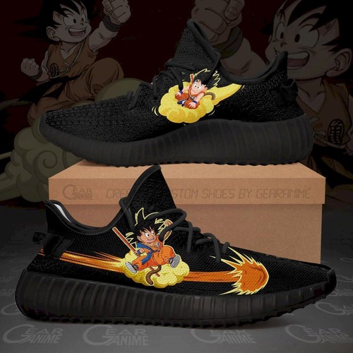 Best Kid Goku Chico Yeezy Shoes Dragon Ball Anime Custom Shoes