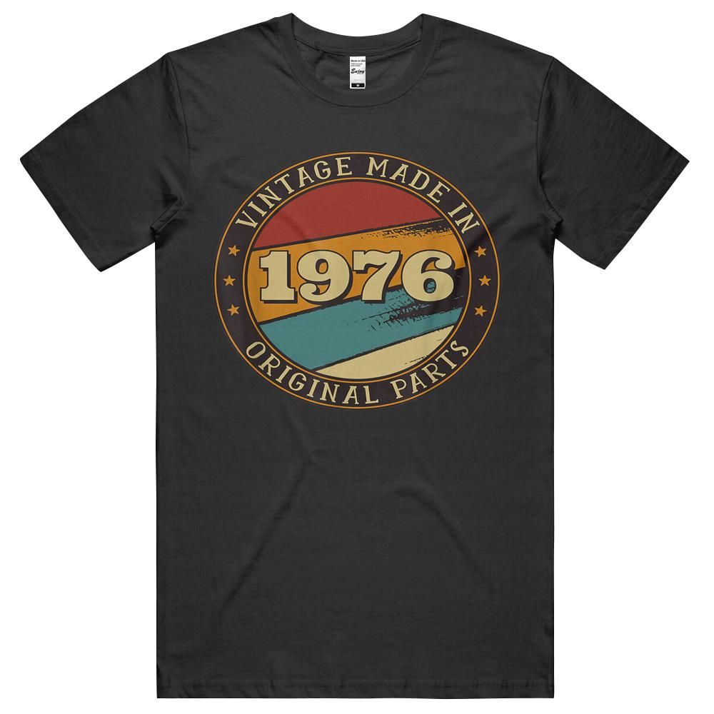 45th Birthday Gift Vintage Made In 1976 Original Parts Unisex Shirt