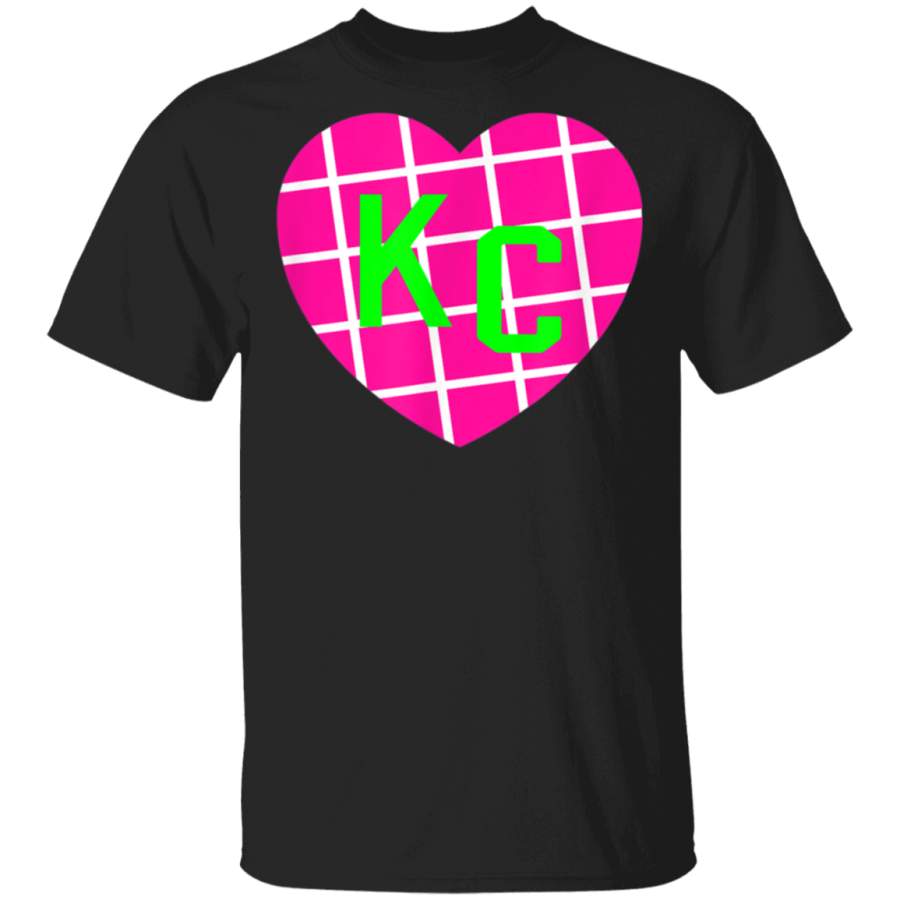 KC Heart Retro Kansas City Heart Throwback 80s Kc Love TShirt