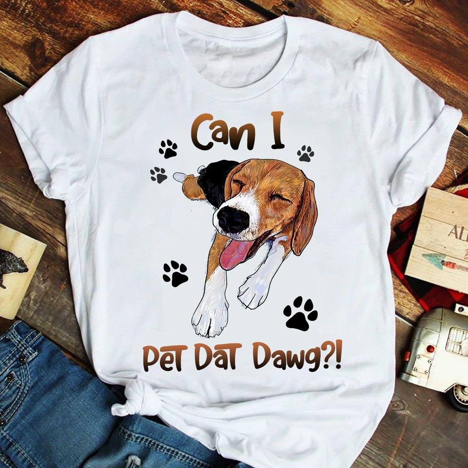 Cute Dog Can I Pet Dat Dawg Standard T-Shirt