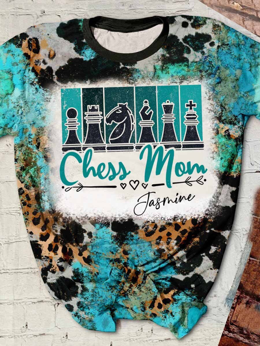 Chess Mom Leopard Cow Twinkle 3D T-Shirt Hoodies Customize Gift Farmer Women- Gtsz017