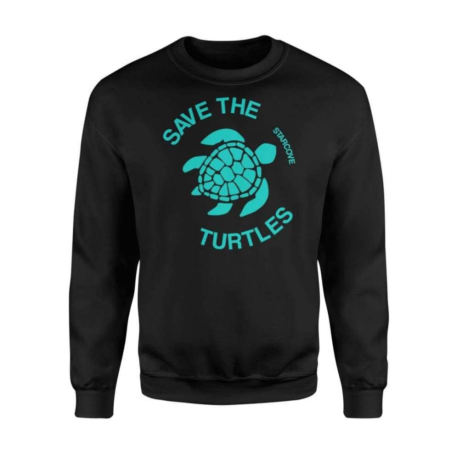 Save The Turtle Vsco, Sea Ocean Beach Lover Gift Aesthetic Shirt For Men Women – Standard Fleece Sweatshirt