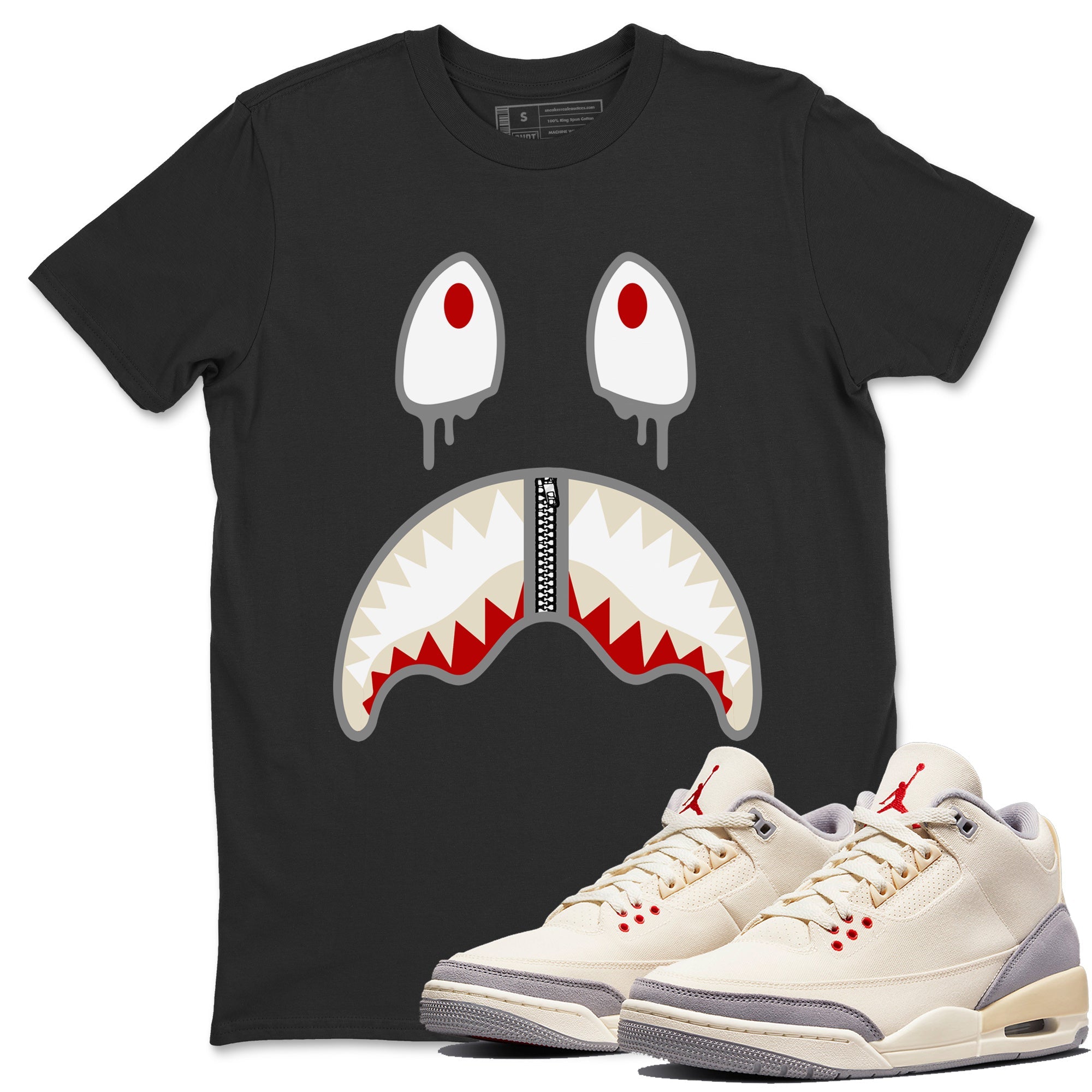 Shark Face T-Shirt – Air Jordan 3 Muslin