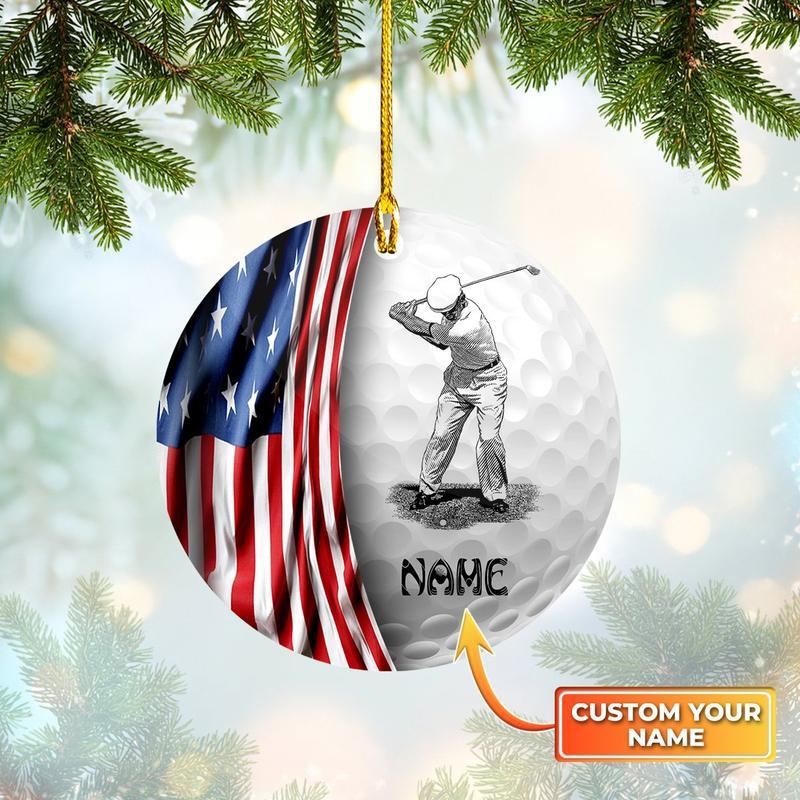 Golf Man Shaped Ornament – Ornaments Gift Golf Lovers