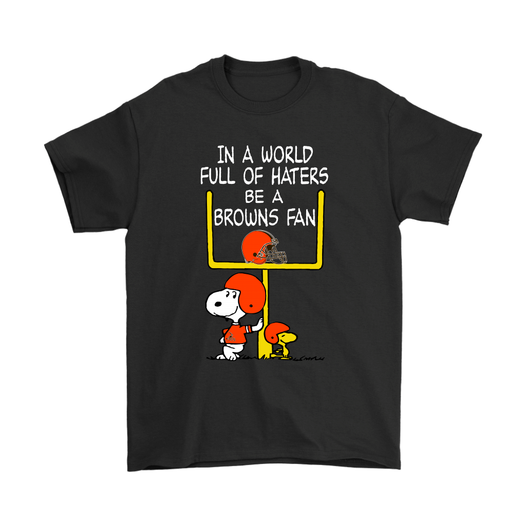 Shop Be A Browns Fan Cleveland Browns X Snoopy Mashup Shirts