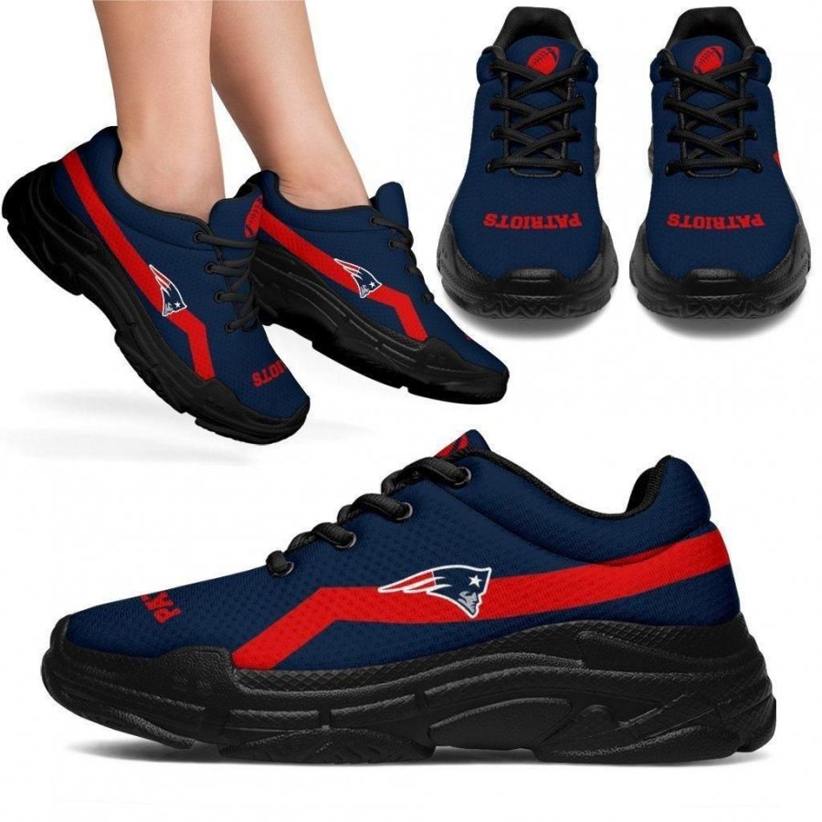 Edition Chunky Sneakers With Line New England Patriots Shoes #908