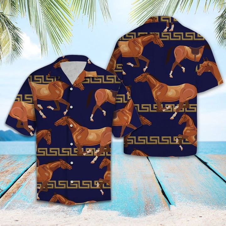 Awesome Horse Hawaiian Shirt Summer Button Up For Men, Women, Couple