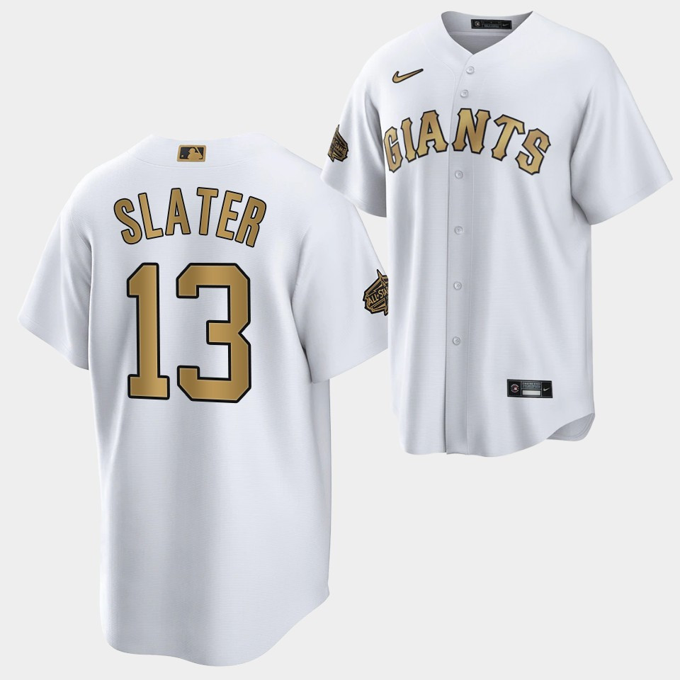 2022-23 All-Star San Francisco Giants Austin Slater 13 White Jersey