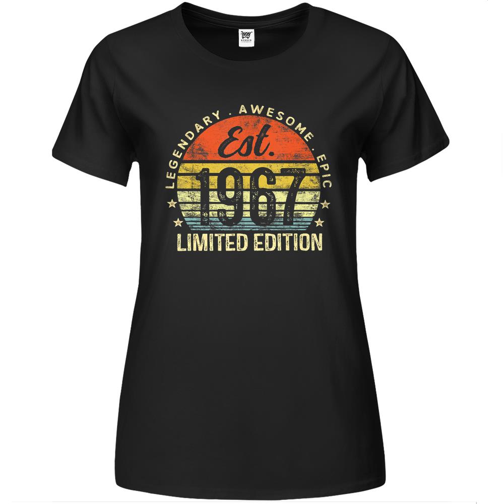 Est 1967 Limited Edition 55Th Birthday Gifts 55 Year Old Premium Womens T Shirts