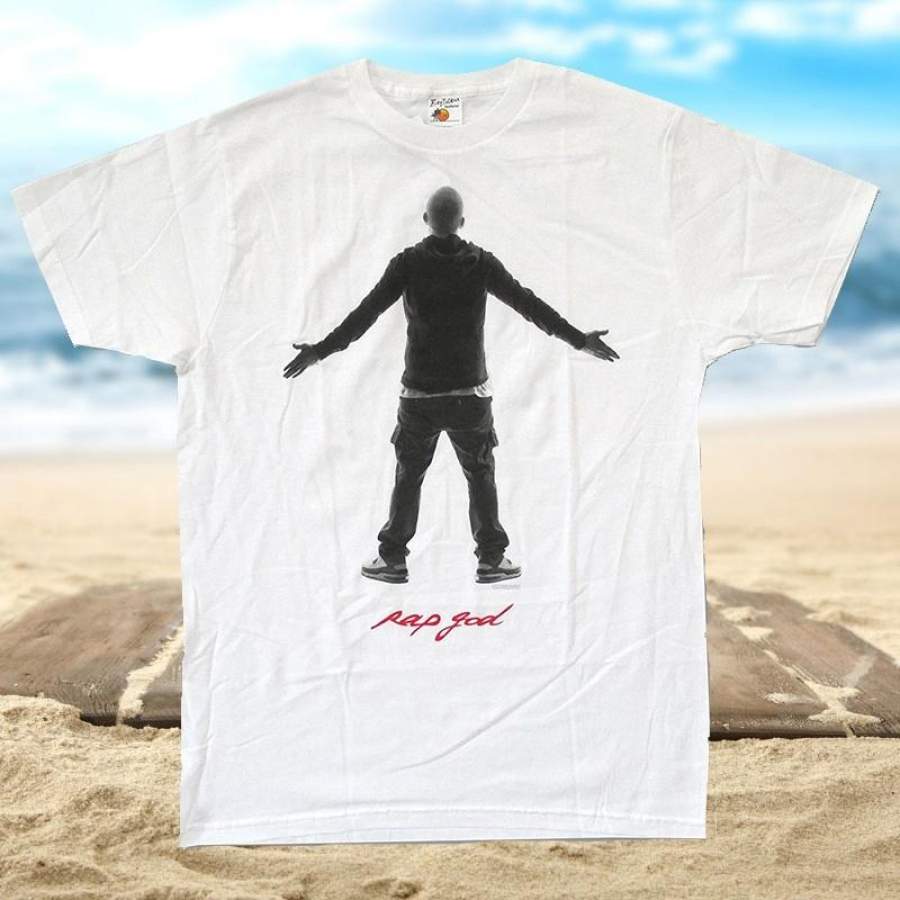 Men’s Eminem Rap God White Slim Fit Fashion Summer Tops T-Shirt S-xxxl