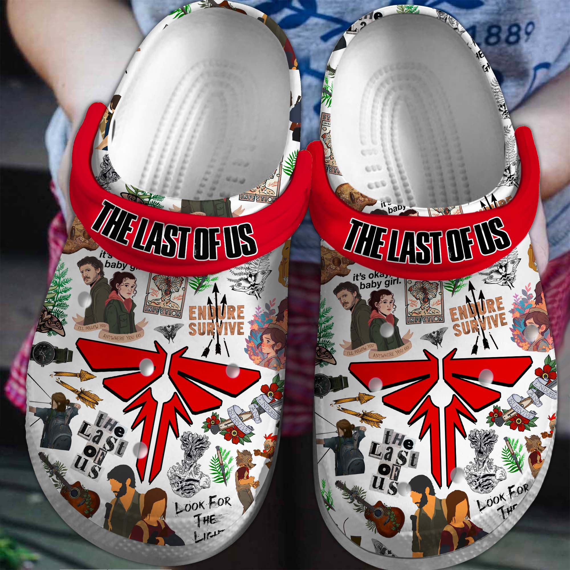 The last of us TV Series Crocs Crocband Clogs Shoes Comfortable For Men Women and Kids