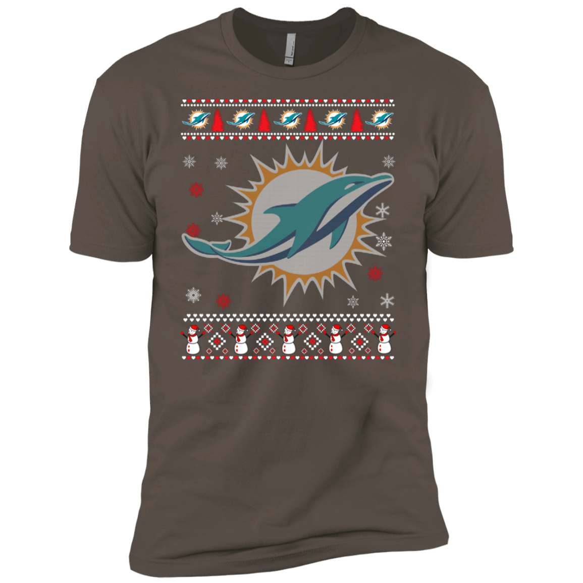 Find Miami Dolphins Christmas Ugly Christmas Sweater Men’s T-Shirt