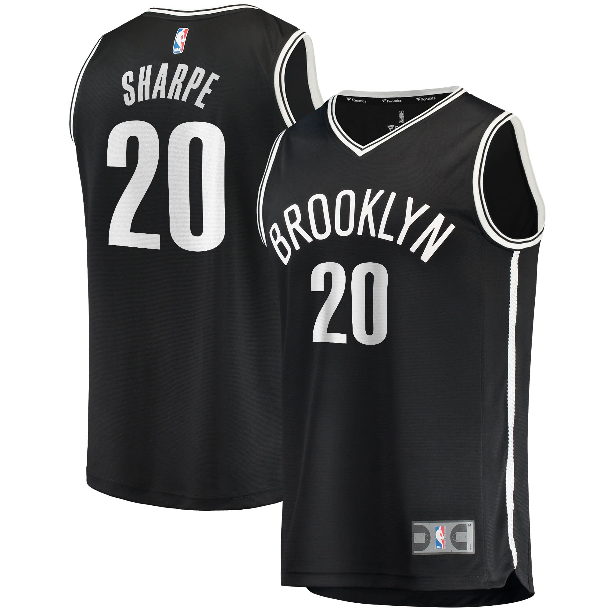 Day'Ron Sharpe Brooklyn Nets Fast Break Jersey – Icon Edition – Black