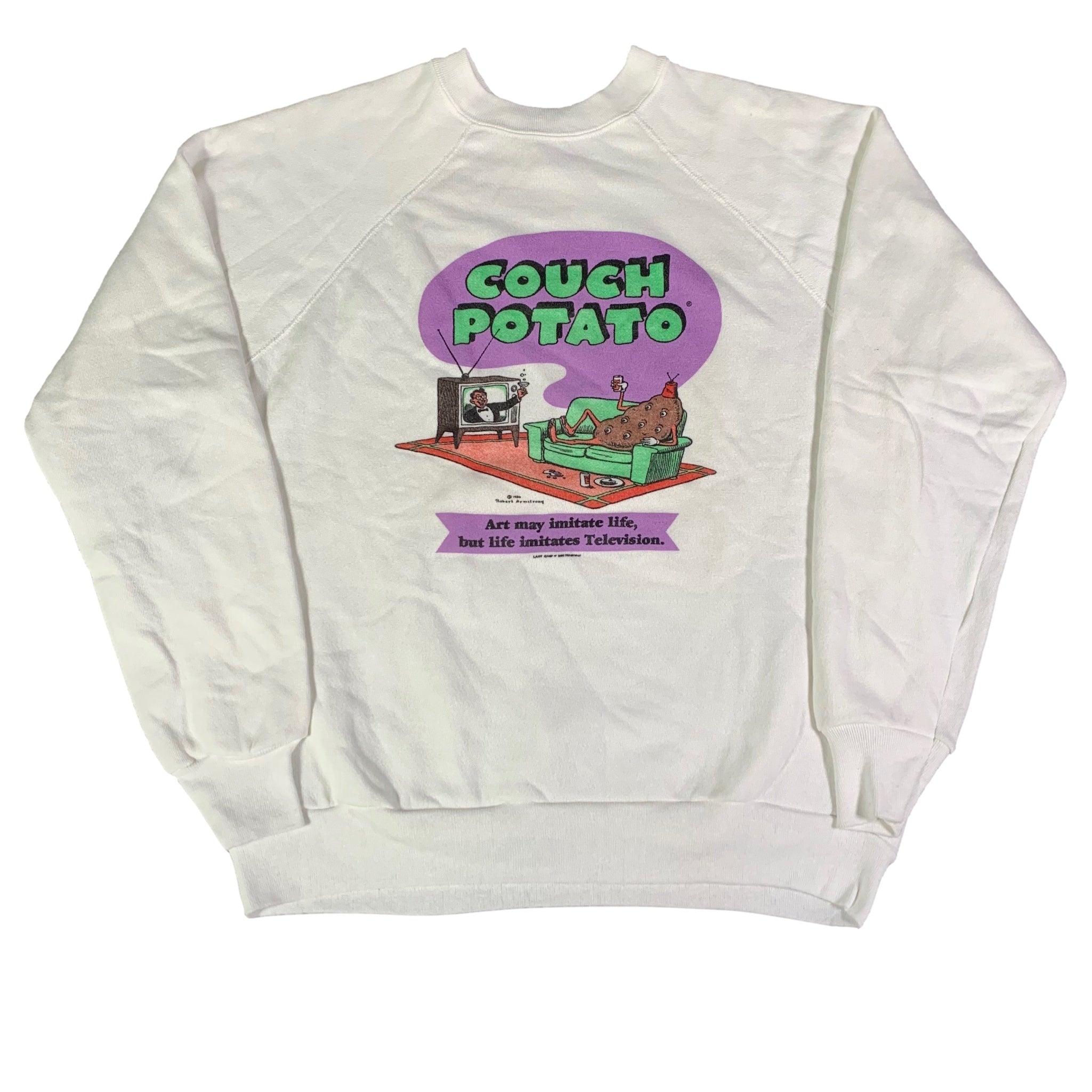 Vintage Robert Armstrong “Couch Potato” Crewneck Sweatshirt