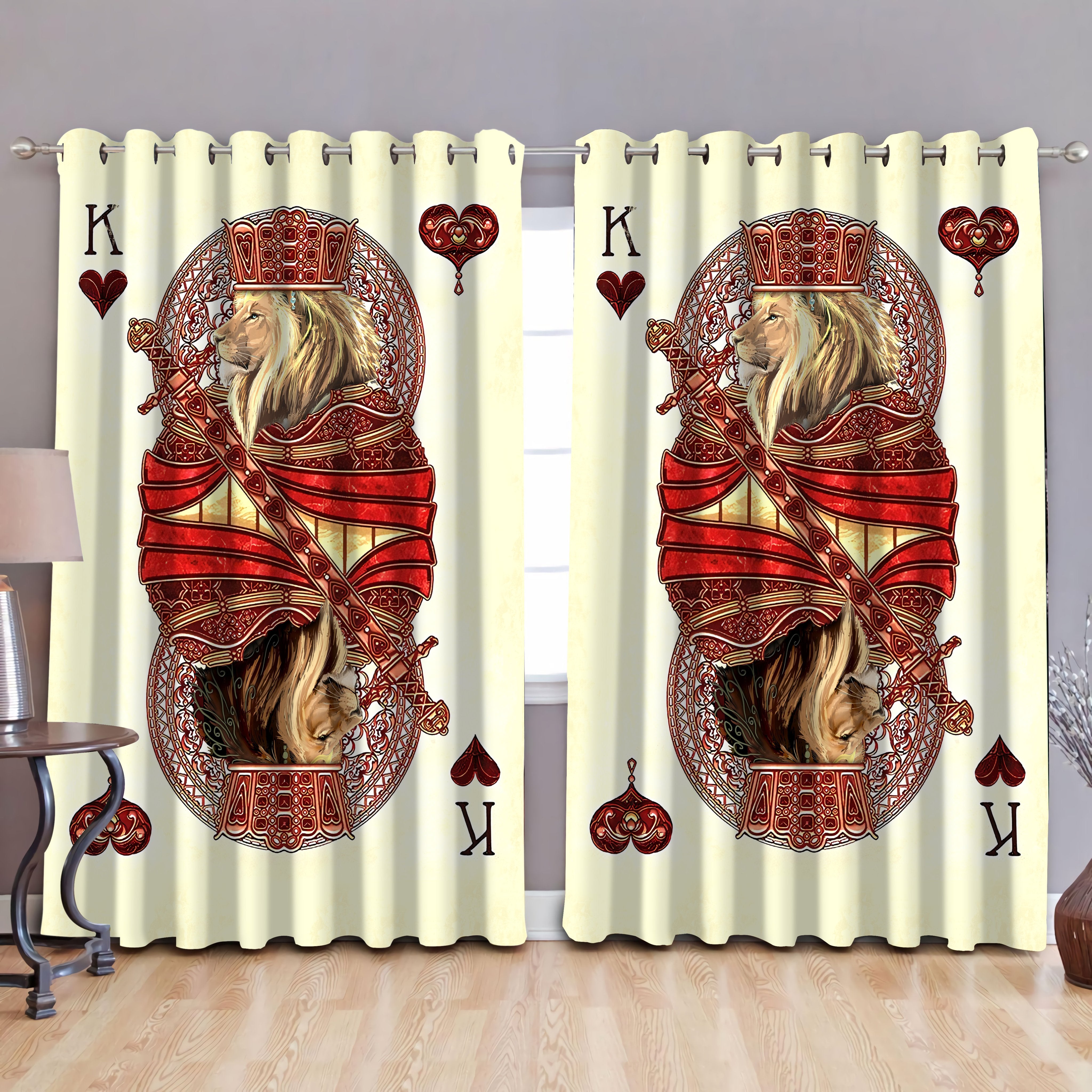 Tmarc Tee The King Club Lion Window Curtains