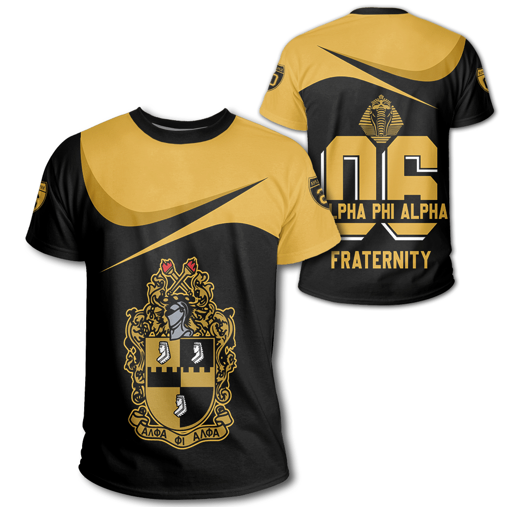 Wonder Print Shopzone T-Shirt – Alpha Phi Alpha Curve Style T-Shirt Lt10