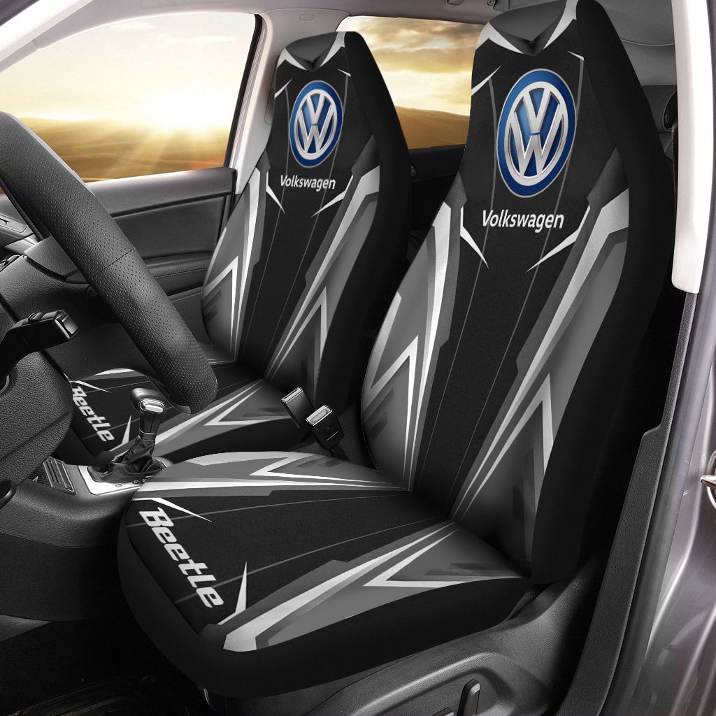 Volkswagen Beetle Nqp-Hl Car Seat Cover (Set Of 2) Ver 1 (White)