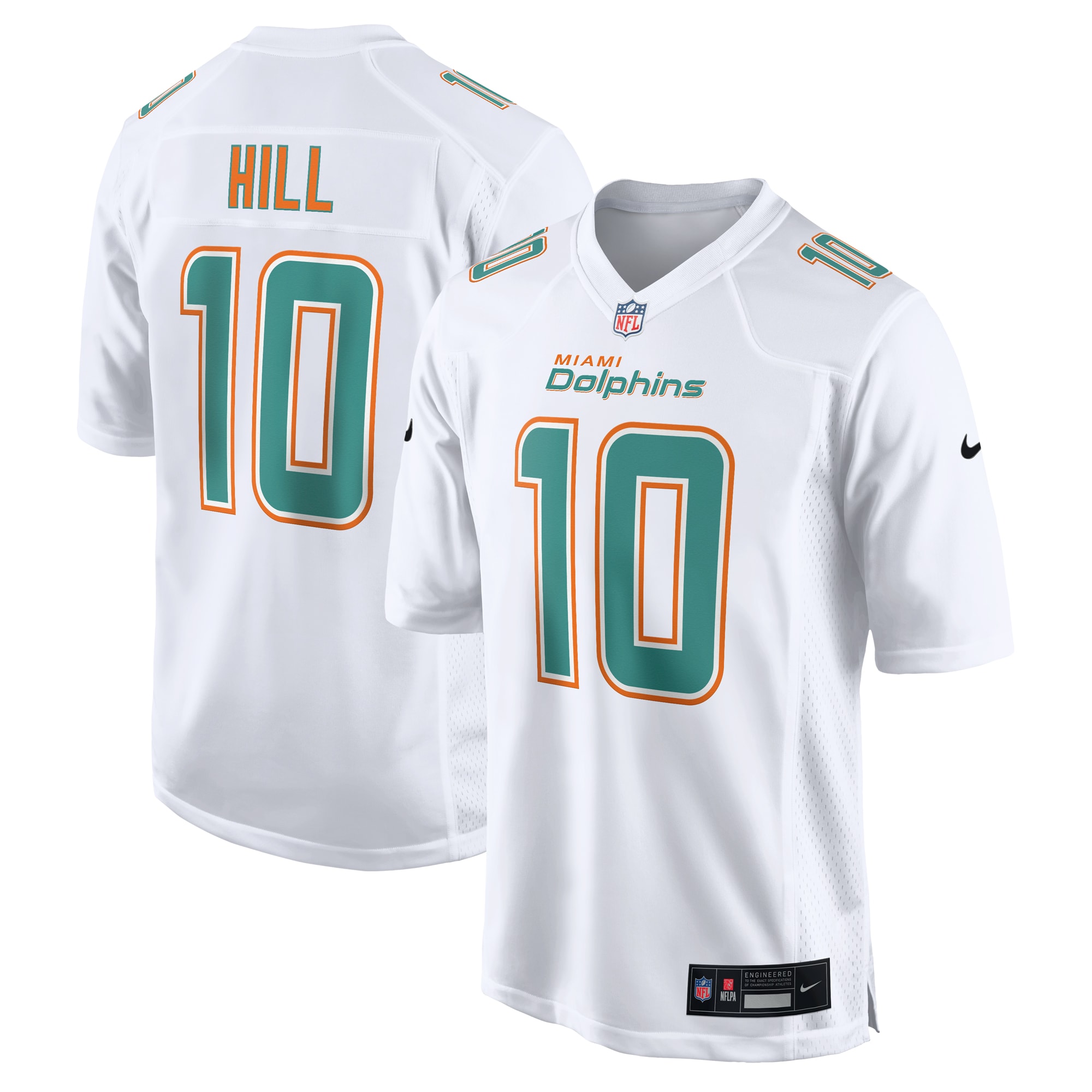 Tyreek Hill Miami Dolphins Fashion Game Jersey – White