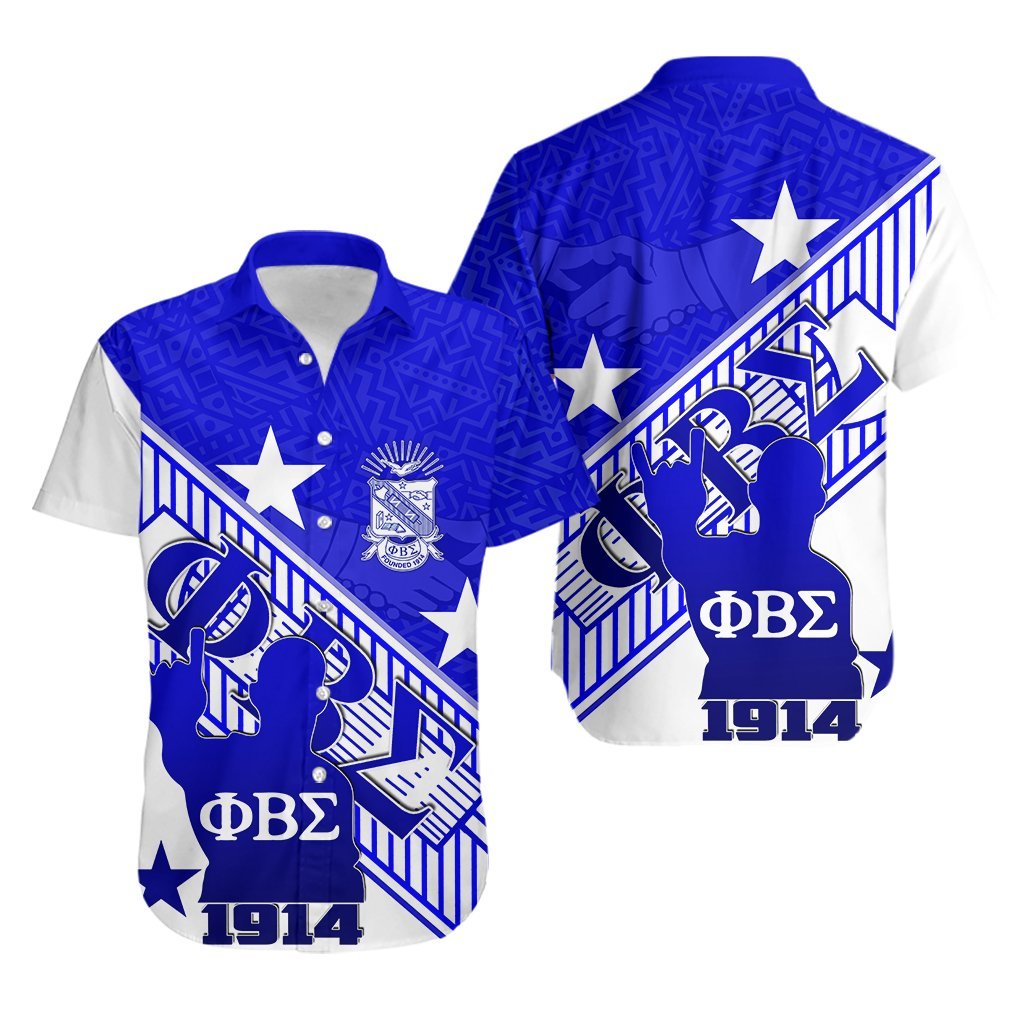 Phi Beta Sigma Hawaiian Shirt Crest Style Lt6