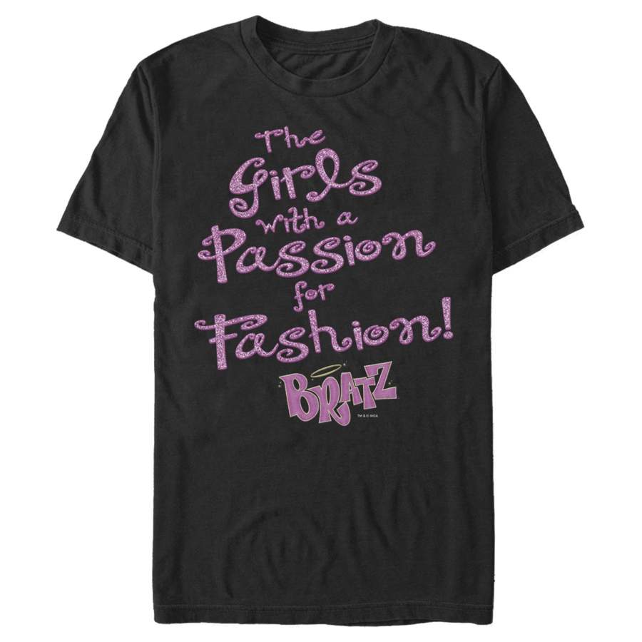 Bratz Men’s Passion for Fashion  T Shirt Black 3XL