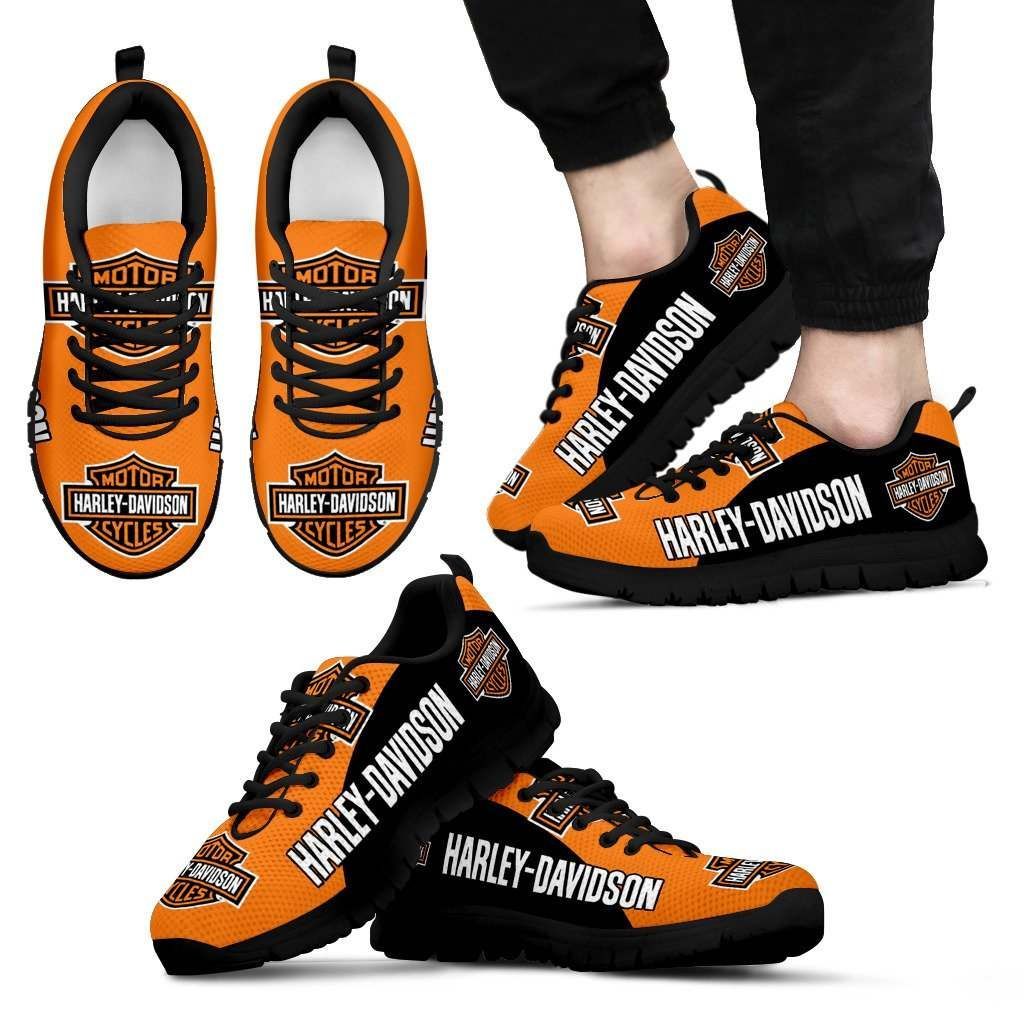 Harley Davidson Unisex Breathable Sneakers Motorcycle 3 Custom Shoes