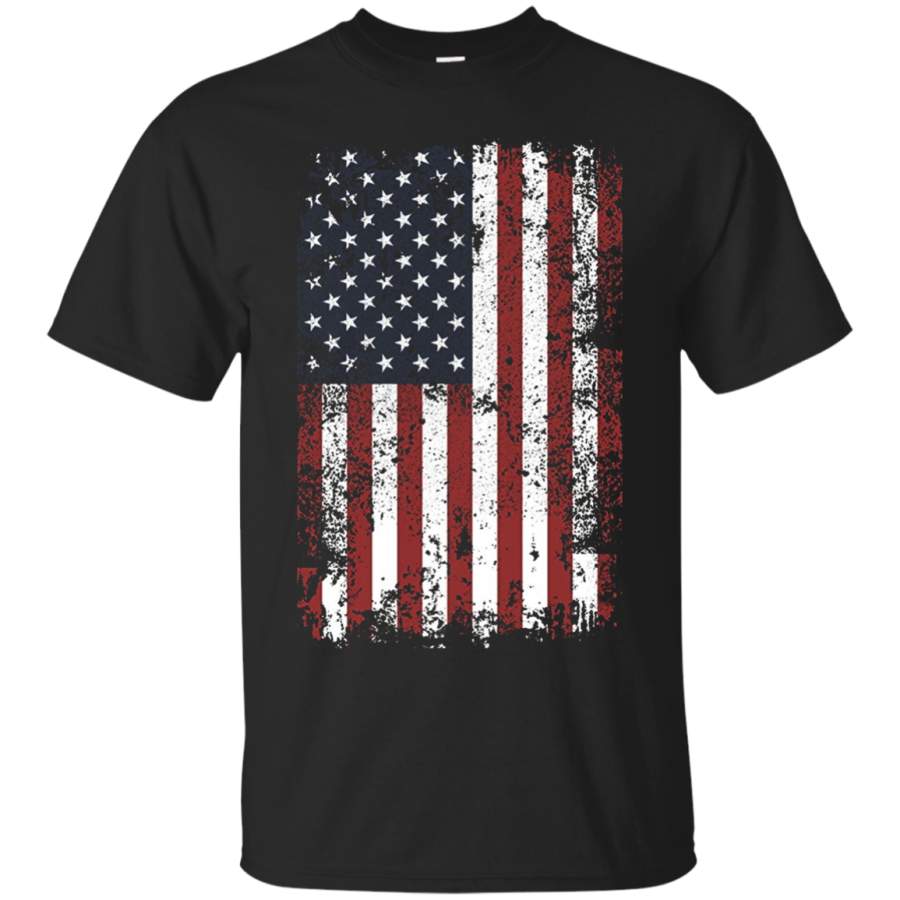 AGR Fantastic USA Flag Patriotic Shirt – Distressed 4th of July Cotton T Shirt