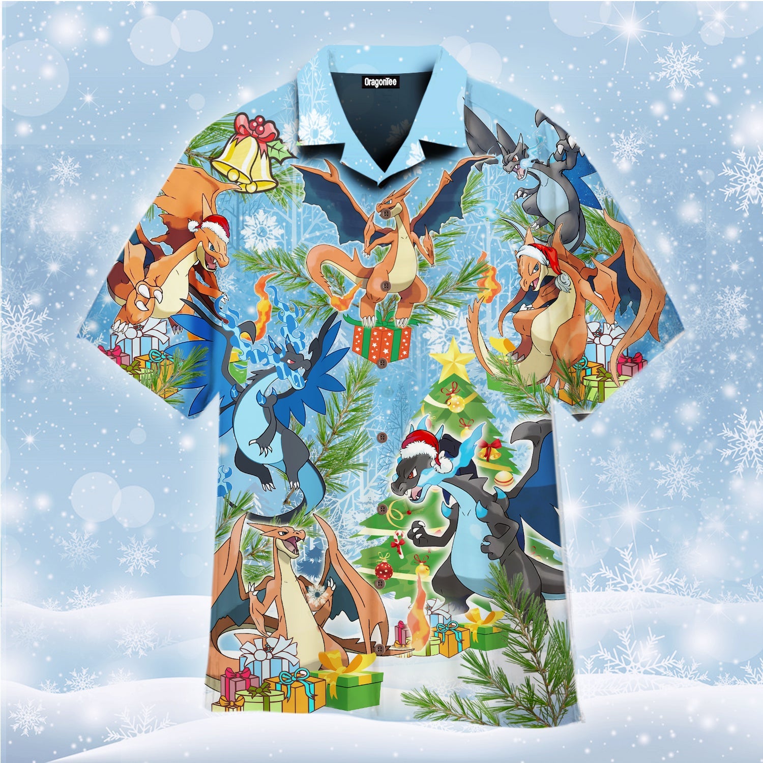 All I Want For Christmas Is Charizard Hawaii Shirt Men And Women Ha11506