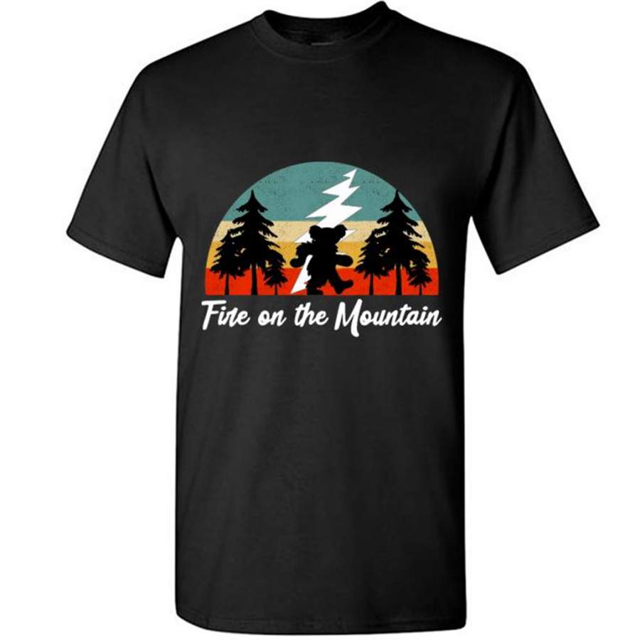 Fire On The Mountain, Classic Vintage Retro Design – Gildan Short Sleeve Shirt