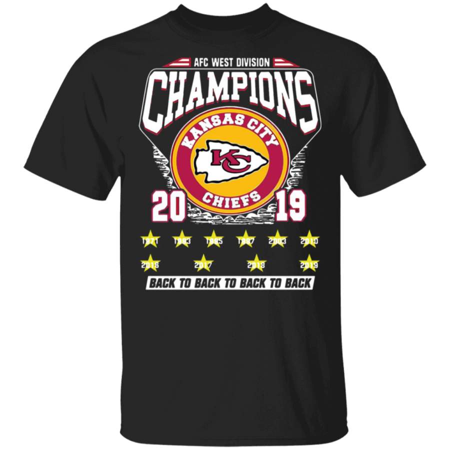 AFC West Division Champions Kansas City Chiefs 2019 Back To Back shirt