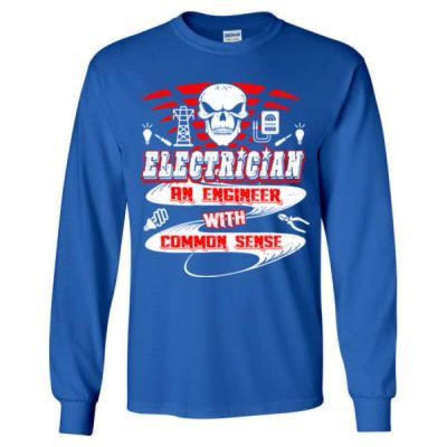 AGR Electrician An Engineer With Common Sense – Long Sleeve T-Shirt