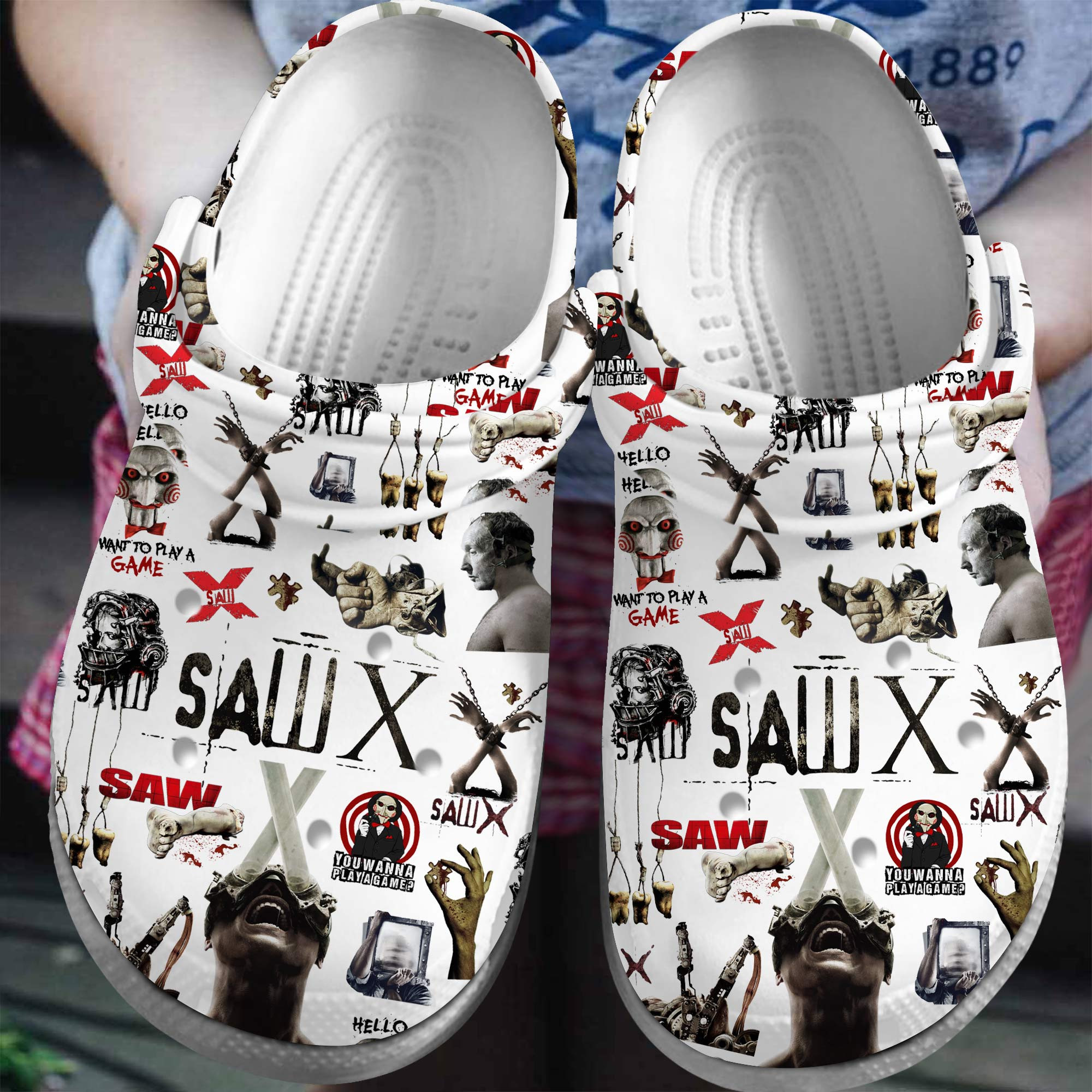 Saw Movie Crocss Clogs For Men Women And Kid Bm1411-2210