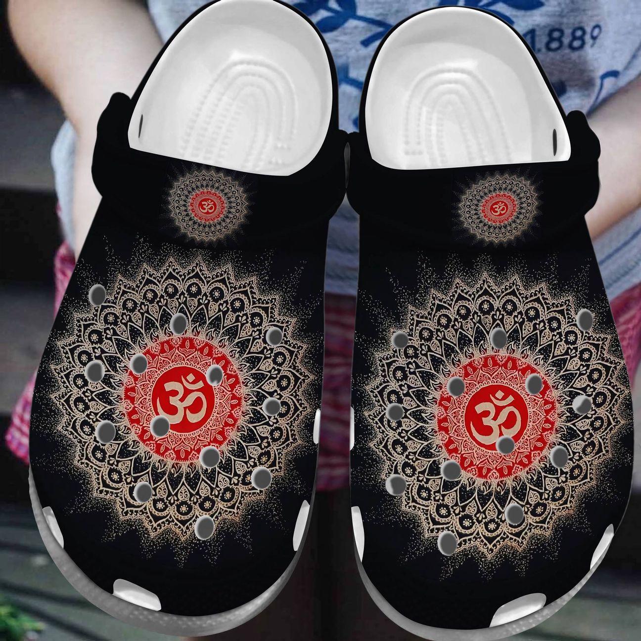 Yoga Personalized Clog, Custom Name, Text, Color, Number Fashion Style For Women, Men, Kid, Print 3D Om