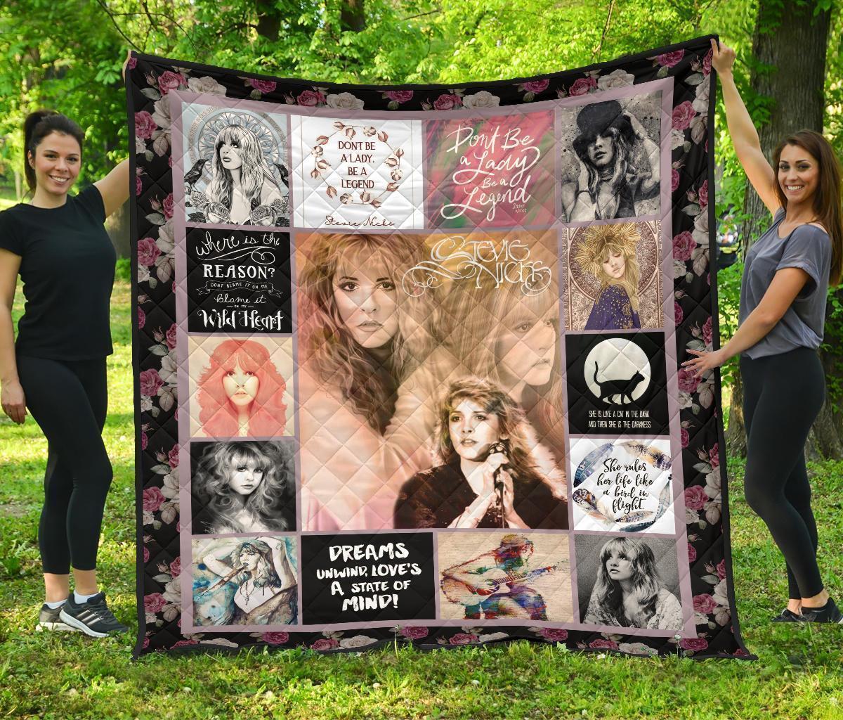 Stevie Nick Quilt Blanket Music Fan Gift Idea