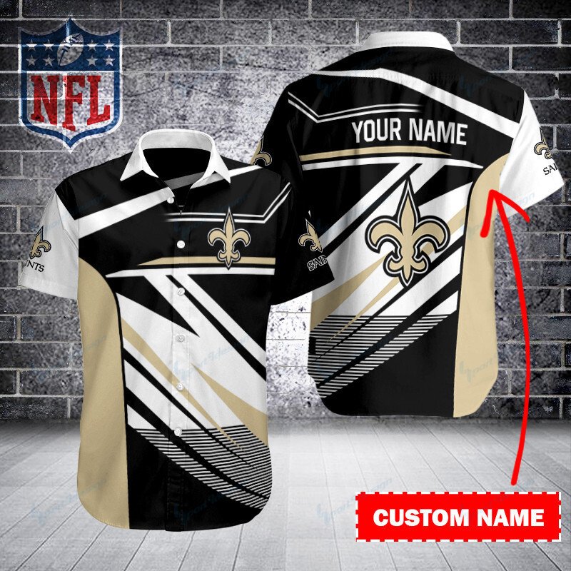 New Orleans Saints Personalized Button Shirt Bb268