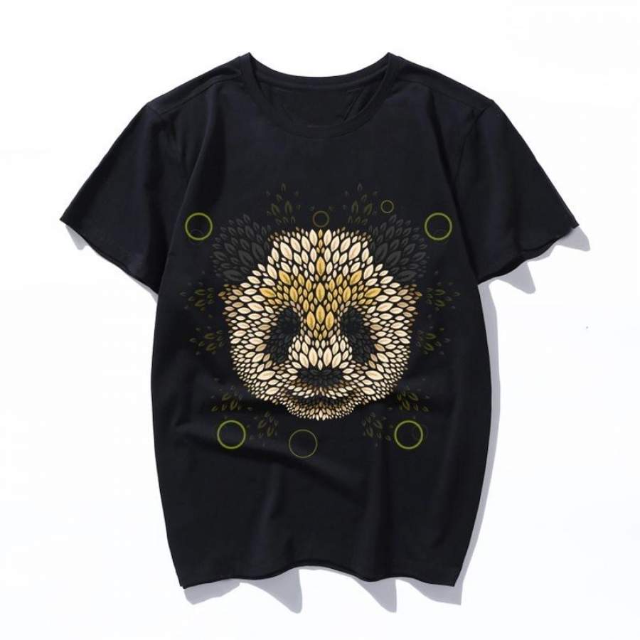 panda face Korean Style Short Sleeve T Shirt Women Fashion Loose Kpop Letter Print T-shirts Casual Harajuku Tumnlr Men Tops Shirt