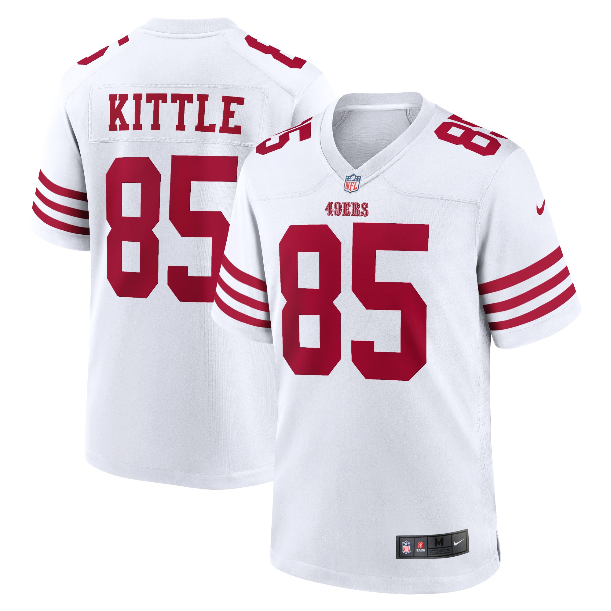 Men’s San Francisco 49ers George Kittle White Player Game Jersey