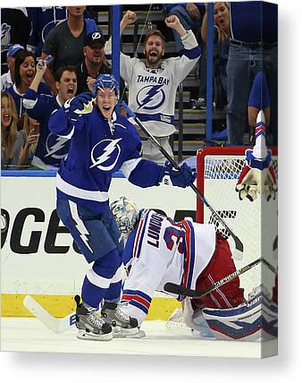 New York Rangers V Tampa Bay Lightning Bruce Bennett Canvas Print