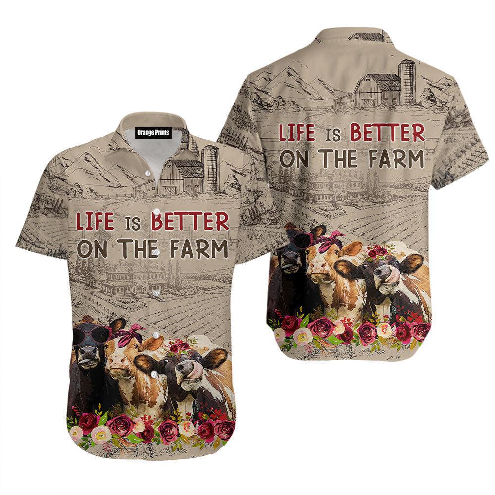 Life Is Better On The Farm Aloha Hawaii Shirts For Men Women Ha87661